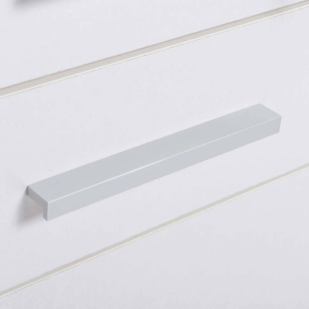 White 3-Drawer Rolling Filing Cabinet